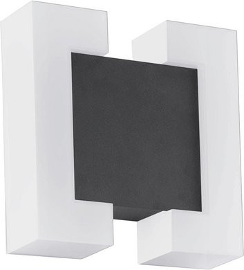 Eglo LED-Außenwandleuchte SITIA in Anthrazit und Schwarz, 1100 lm, 3000 K, H x B: 18 x 18 cm - Bild 1