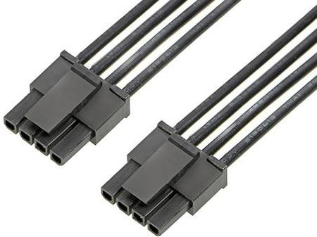 Molex Buchsengehäuse-Kabel 4-polig in Schwarz und Gold 2147502041 - Bild 1