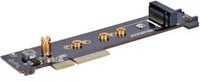 SilverStone SST-ECM28 PCIe Schnittstellenkarte für SSD und RAID/Controller in Schwarz und Silber - Bild 1