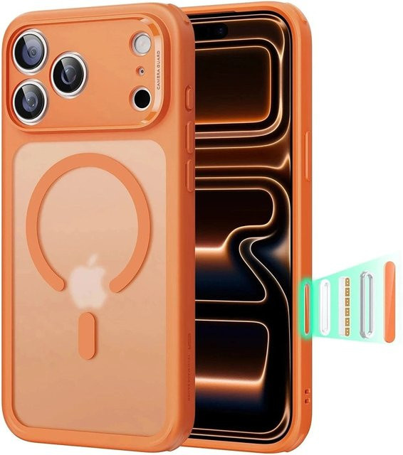 ESR Classic Hybrid MagSafe Schutzhülle für Apple iPhone 17 Pro in Satiniertem Orange - Bild 1