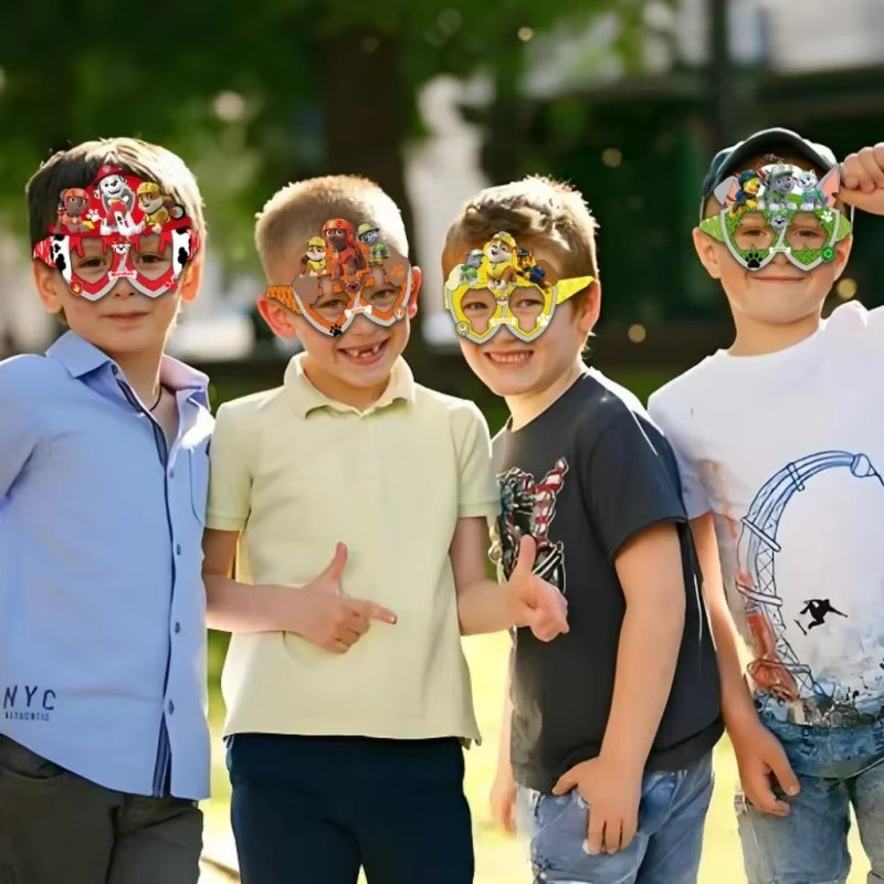Paw Patrol Themen-Masken-Set, Partydekoration, 8-teiliges Set - Bild 3