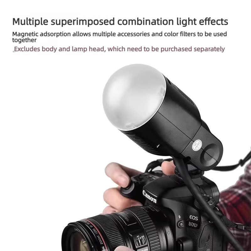 Godox AK-R11 Kuppeldiffusor Ersatzteil für V1 Rundkopfblitz, AD200 und AD200Pro - Bild 4
