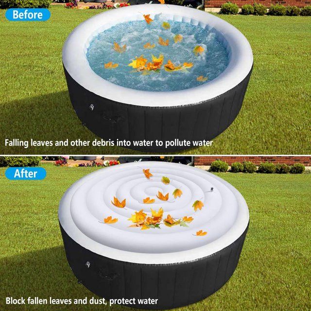 Fdit Runde aufblasbare Whirlpool-Abdeckung zur Wärmespeicherung und Energieeinsparung - Bild 1
