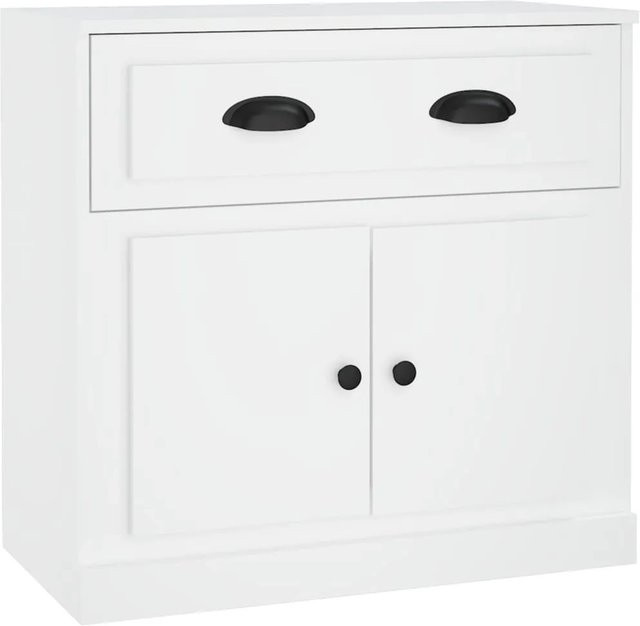 vidaXL Sideboard Weiß aus Holzwerkstoff, B/T/H: 70 x 35,5 x 67,5 cm - Bild 1
