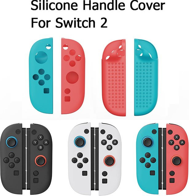 Nintendo Switch 2 Joycon Silikonhülle Griff als Schutzhülle und Zubehör - Bild 1
