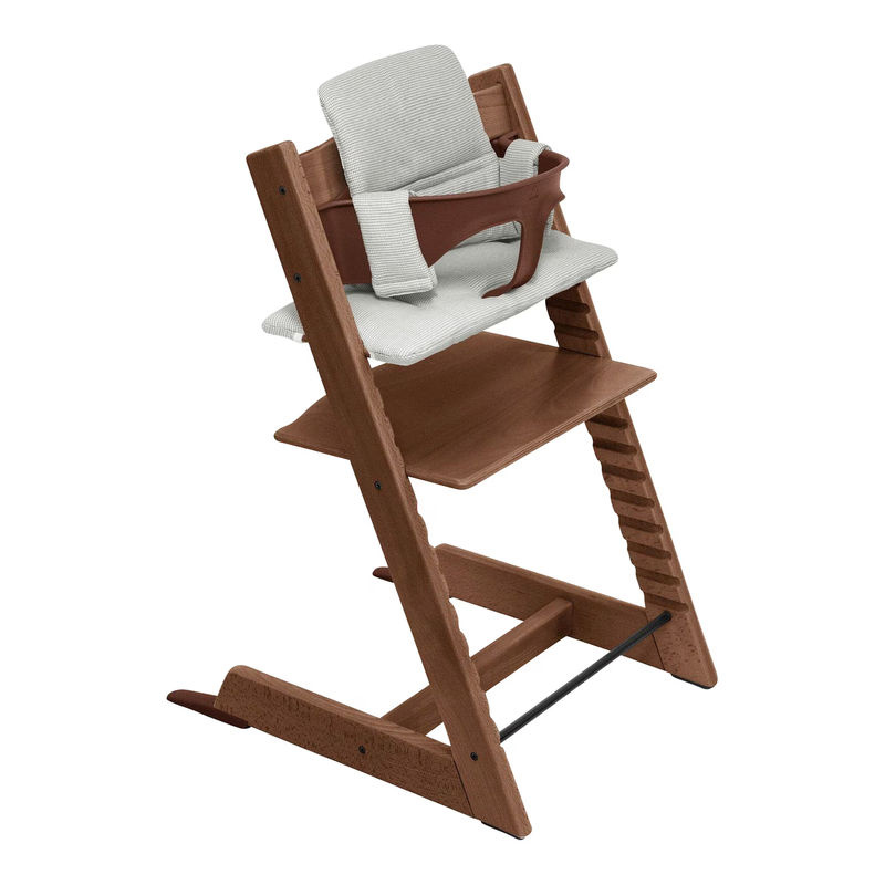 Stokke Tripp Trapp Treppenhochstuhl Bundle in Braun aus Buchenholz inklusive Baby Set 2 - Bild 3