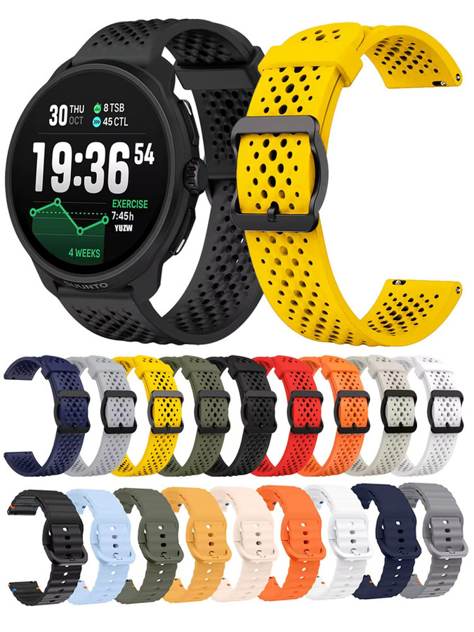 Suunto Uhrenarmband Silikon, 22 mm, multicolour - Bild 3