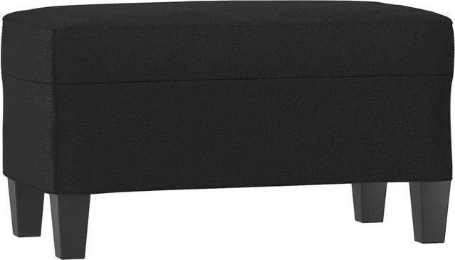 vidaXL Sitzbank aus Kunstleder in Schwarz, B/T/H: 70 x 35 x 41 cm - Bild 1