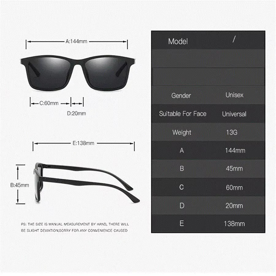 WSZ Sonnenbrille, Herren, Vollrand, quadratisch, TR90, schwarz - Bild 3