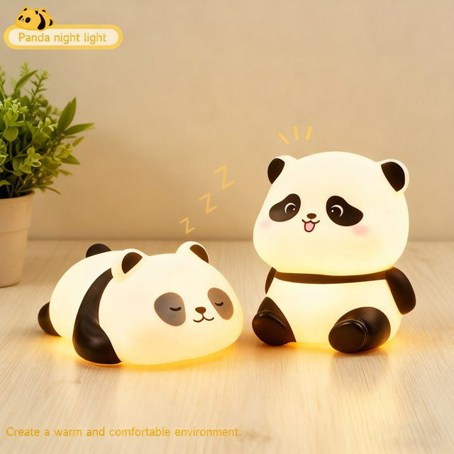 Bandai Panda LED Nachtlicht aus Kunststoff für Kinder und Wohnzimmer - Bild 1