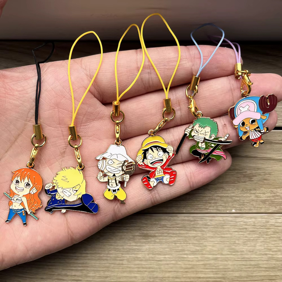 Bandai 6er-Set Anime-Anhänger, Emaille, One Piece - Bild 5