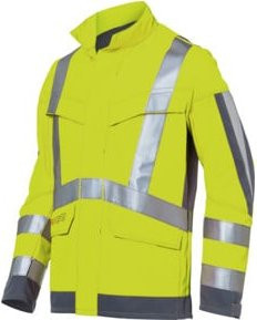 Kübler Warnjacke PROTECTIQ HIGH VIS ARC2 PSA Klasse 3 in Warngelb/Anthrazit Größe 48 - Bild 1