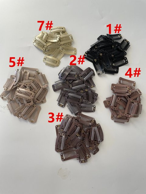 I-förmige Snap-Clips für Haarverlängerung und Perücken, 3,2 cm, Unisex - Bild 1