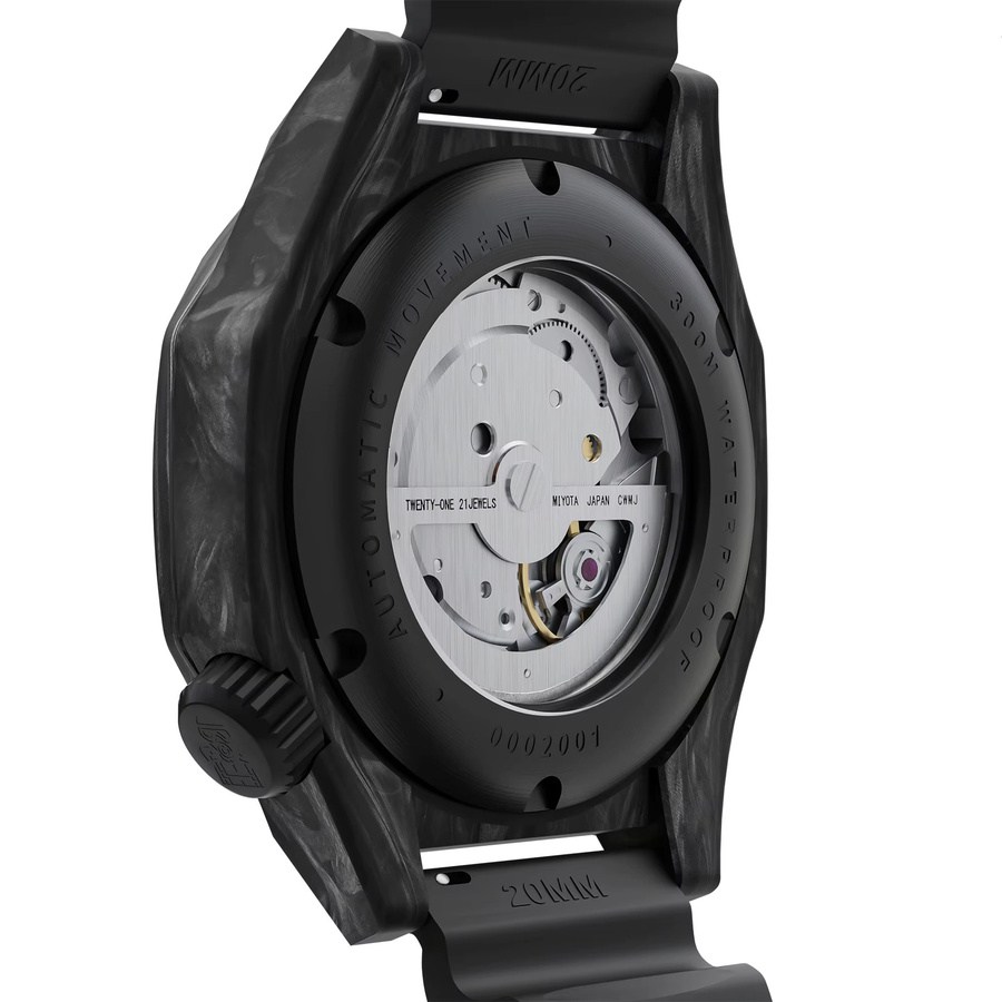 DREAMAS Automatik-Taucheruhr, Carbon Fiber, Edelstahl, Saphirglas, Herren - Bild 2