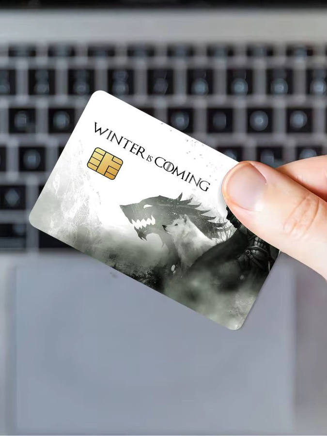 T-ThRoNEs-S G-GaMe-E Kartenaufkleber für Bankkarten, wasserdichte Schutzfolie, rechteckig - Bild 6