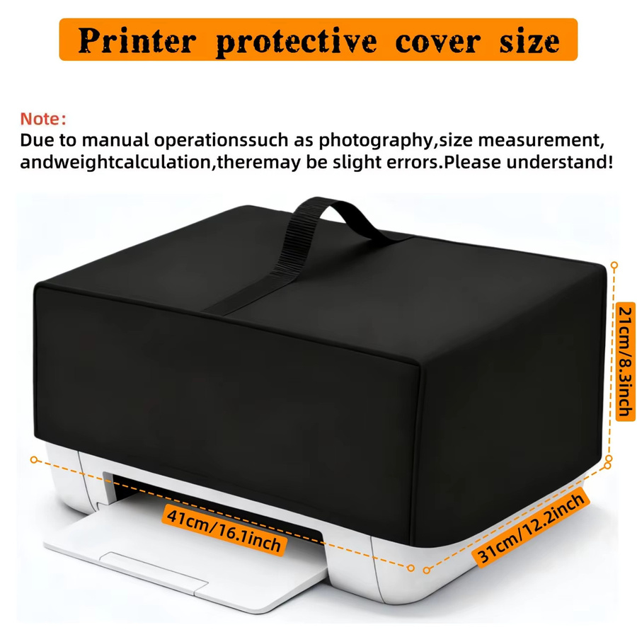 Epson Oxford Druckerabdeckung in Schwarz mit verstärktem Tragegriff für EcoTank ET-2800, ET-2850 und ET-2400 - Bild 2