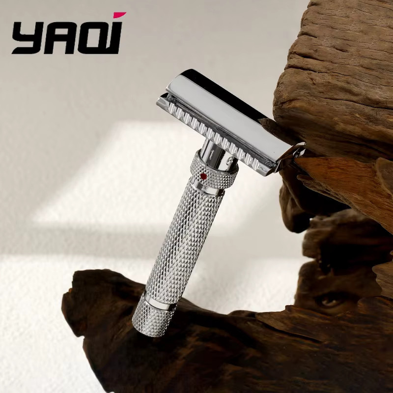 Yaqi The Final Cut Sicherheitsrasierer, Chrom, Herren - Bild 2