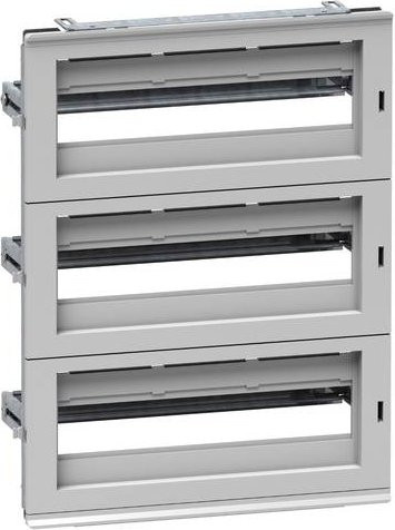 Schneider Electric NSYDLA48G Modularer Verteilerrahmen in Grau mit 48 Modulen für NSYPLM54, NSYS3D54, NSYCRN54 und NSYS3X54 - Bild 1