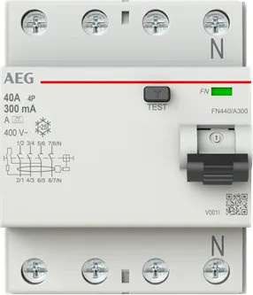 AEG FI-Schalter 4x40A/0,3 FN440/A300 2CSF704156R3400 - Bild 1