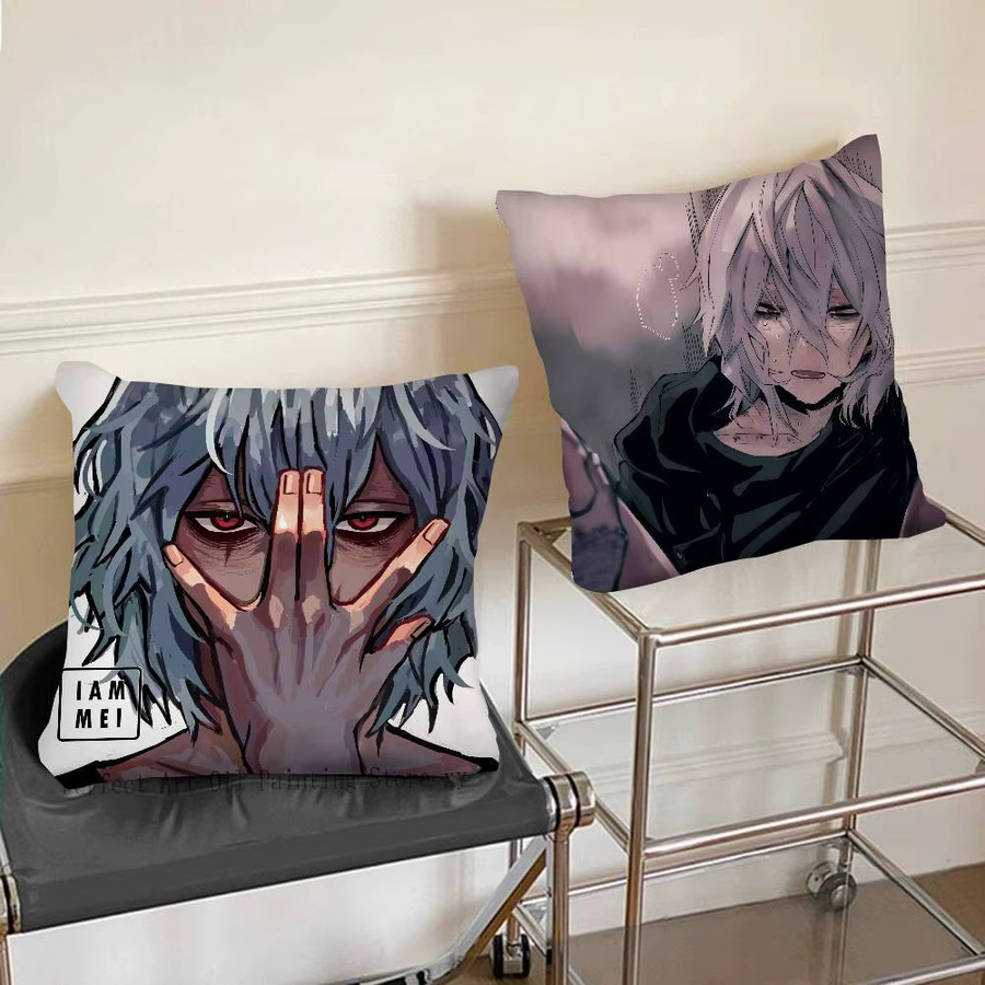 Anime Tomura Shigaraki Cartoon Kissenbezug, quadratisch, Mehrfarbig, Breite: 40 cm, Breite: 40 cm, Breite: 40 cm - Bild 3