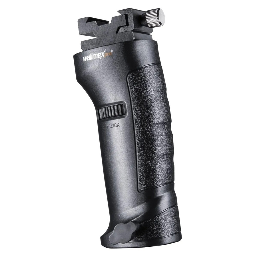 Walimex Pro Blitzhalter Shooter in Schwarz mit 5/8 Zoll Spigot und 360 Grad Blitzschuh, H x B x T: 310 x 128 x 46 mm - Bild 2