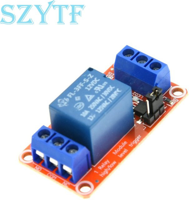 SZYTF 1 Kanal Relaismodul Board Shield mit Optokoppler für Arduino, 5 V/12 V, High- und Low-Level-Trigger - Bild 1