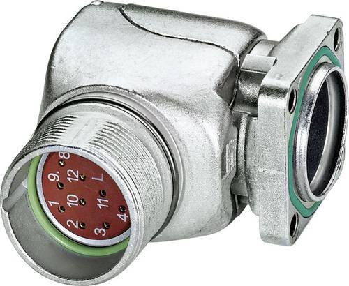 Phoenix Contact M23 Gerätesteckverbinder gewinkelt und drehbar in Silber RF-12S1N8AAD00 - Bild 1