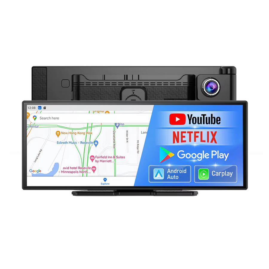 Imagebon Android 14 Dashcam mit 11,4 Zoll 8-Kern In-Cell-Bildschirm, kabelloses CarPlay und Android Auto, YouTube, Netflix und Google Play, Farbe: Schwarz - Bild 5