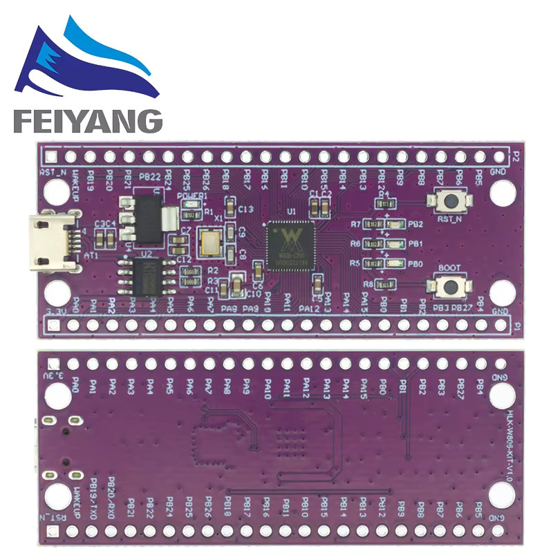 SAMIROB STM32 W806 Mikrocontroller Entwicklungsboard 240MHz 5-8Bit in Purple mit CH340 IoT MCU Chip und CDK Entwicklungsumgebung - Bild 3