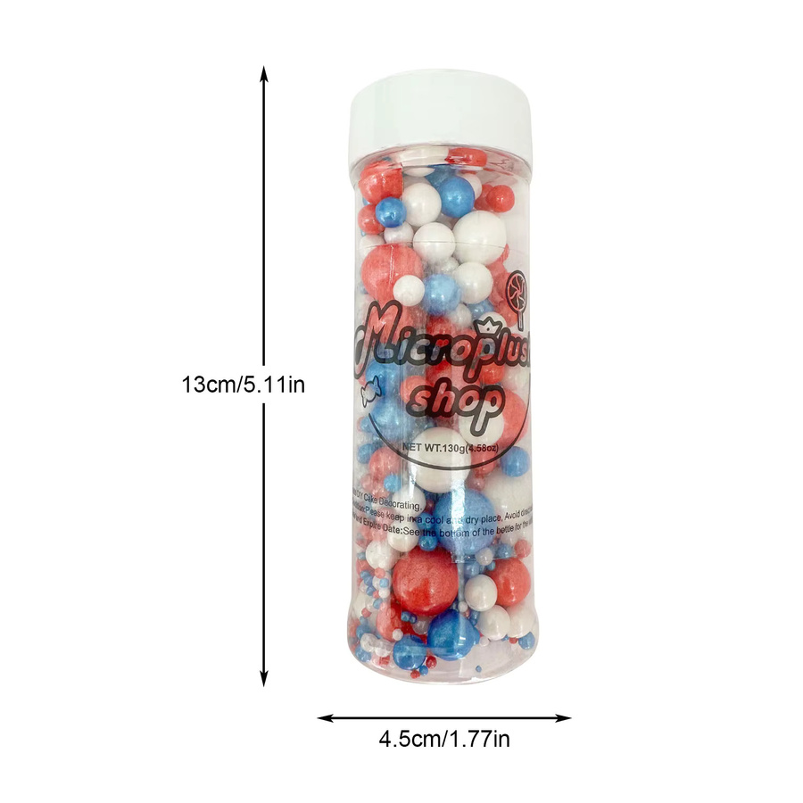 Streuselmischung Tiefseeblau Rot Weiß 130 g - Bild 2
