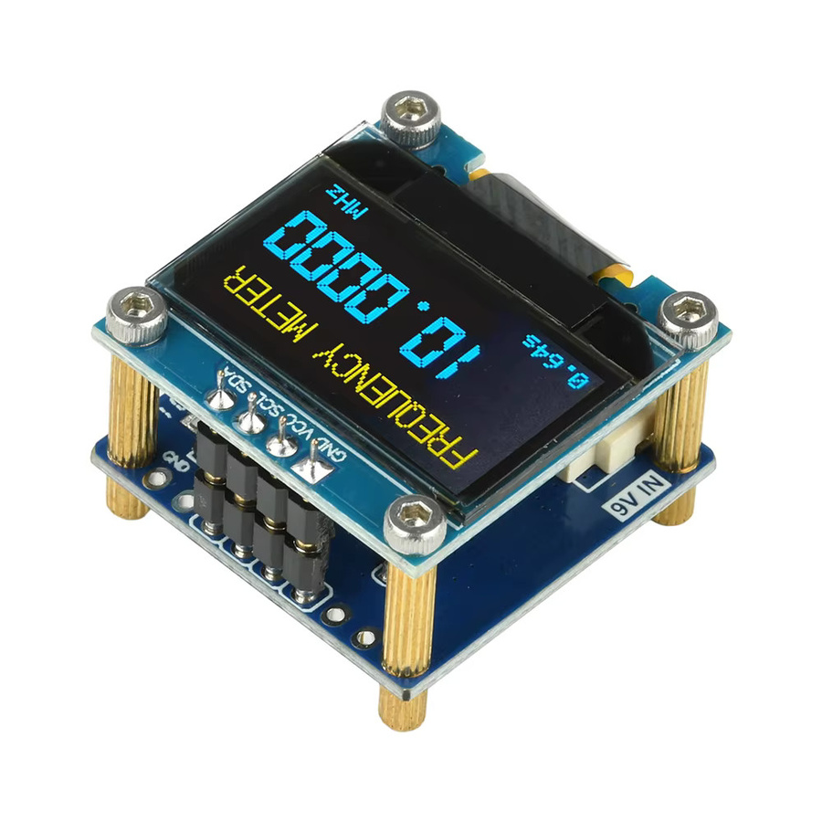 PLJ-096OLED-H1 HF-Frequenzmesser Hochpräziser Digitaler Zähler mit 0,96 Zoll OLED-Display, 20 MHz-2,7 GHz, Blau - Bild 4