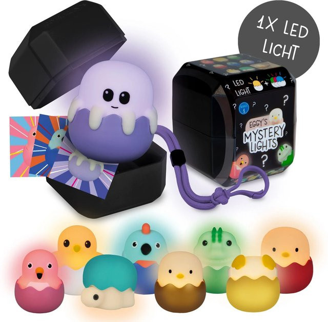 MegaLight Eggy's Mystery Lights Mini Lichter dimmbar mit Akku 9-fach sortiert - Bild 1