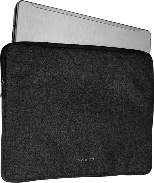 Vivanco Universal Notebook Sleeve Casual für 15,5 Zoll in Schwarz - Bild 1