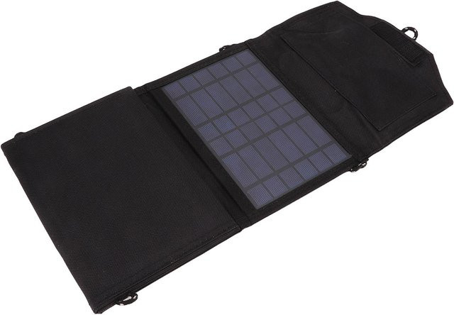 Fishine Faltbares Solarpanel Hocheffizientes Polysilizium Tragbares Solar-Ladegerät in Grau und Schwarz - Bild 1