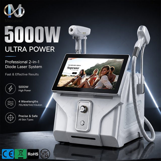 Emsnova Hochfrequenz-Diodenlaser 2-in-1-Gerät, Unisex, White - Bild 1