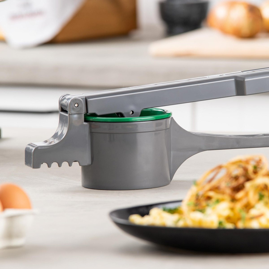 Fackelmann Kartoffelpresse mit ergonomischem Griff, Grau, 4-teilig - Bild 2