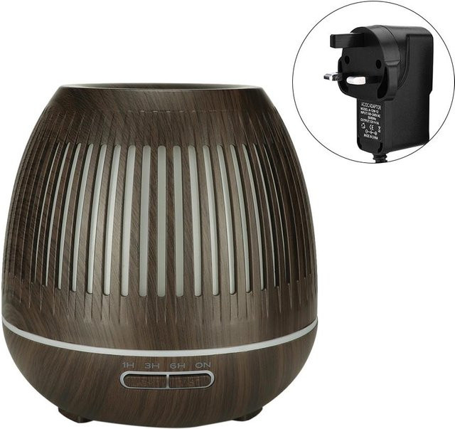 KONNWEI Ultraschall Aroma Diffusor und Luftbefeuchter mit LED Nachtlicht, Grau, 400 ml - Bild 1