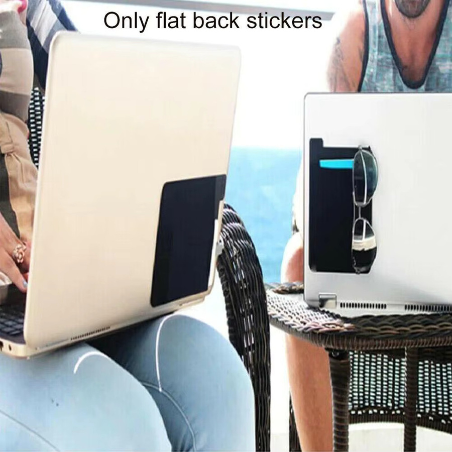 Selbstklebende Laptop-Aufbewahrungstasche in Schwarz für Maus, Festplatten und Stifte - Bild 6