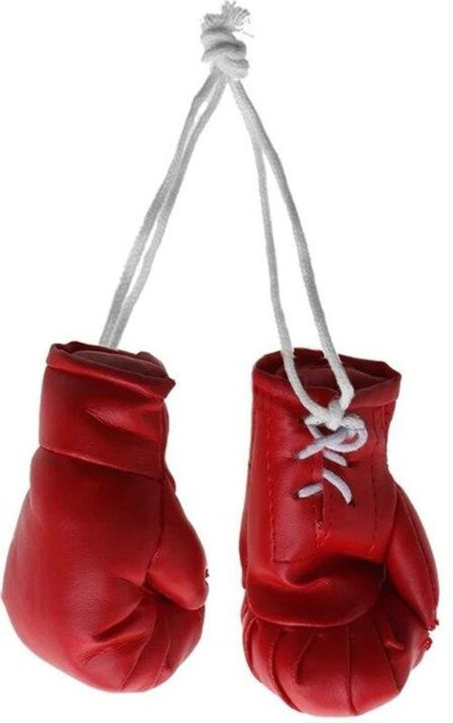 Love Home Garden Mini-Boxhandschuhe als Weihnachtsschmuck in Rot aus Leder und Textil - Bild 1