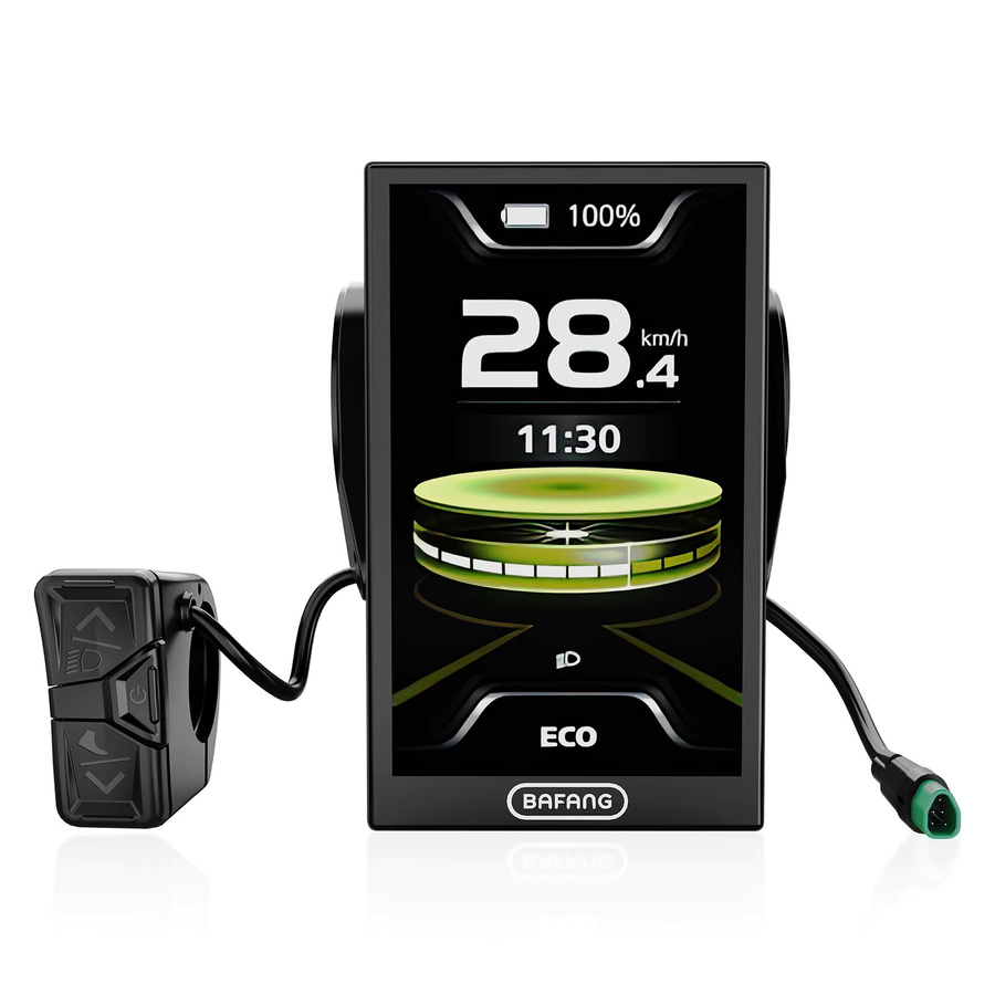 Bafang DPC010 E-Bike-Display mit 4-Zoll-TFT-Bildschirm, wasserdicht nach IP66 und automatischer Hintergrundbeleuchtung, Schwarz - Bild 2