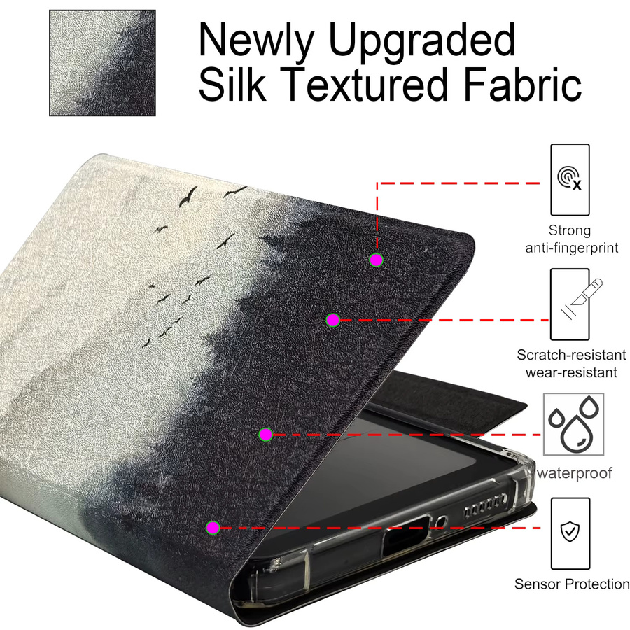 GAUGGER 2in1 Magnetische Flip-Hülle für Onyx Boox Palma2 Pro (2025), transparente abnehmbare TPU-Schutzhülle mit Auto Schlaf-Wach-Funktion und magnetischer Schnalle - Bild 3