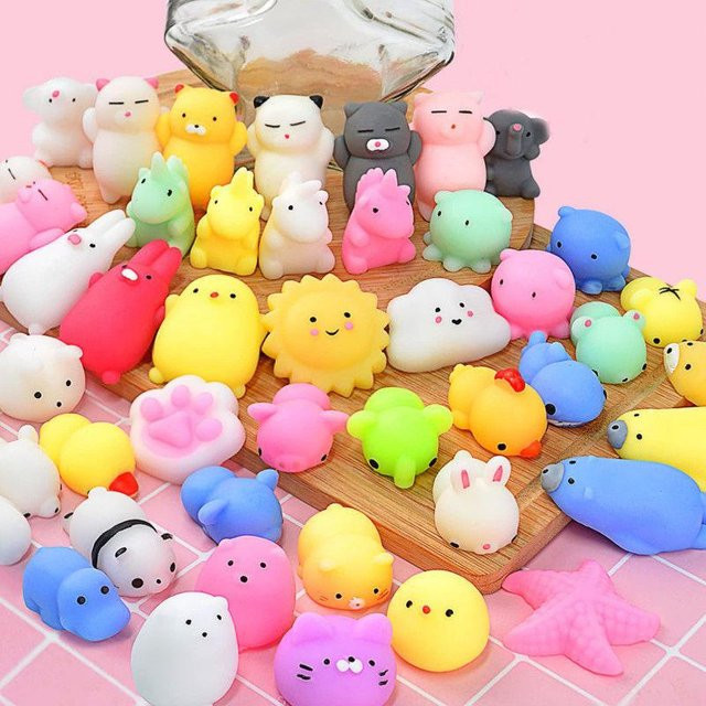 OLOEY Kawaii Squishies Mochi Animal Squishy Spielzeug, 30-teiliges Set - Bild 1