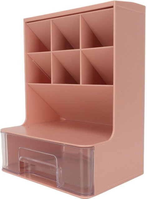 GoolRC Schräger Stifteorganizer mit Schublade in Transparent Rosa aus Kunststoff - Bild 1
