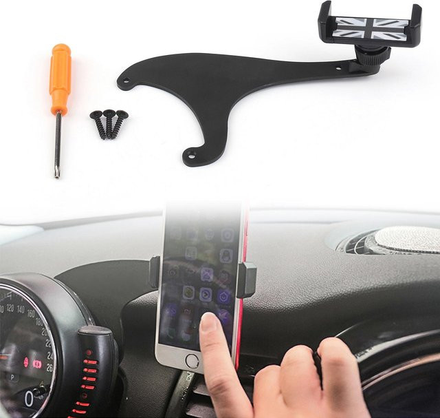 Artudatech Handyhalterung für Mini Cooper F60 Countryman mit 360 Grad Drehung in Schwarz - Bild 1