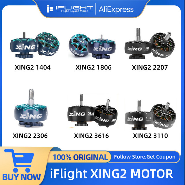iFlight XING2 FPV-Motor für RC-Drohnen in Schwarz - Bild 1