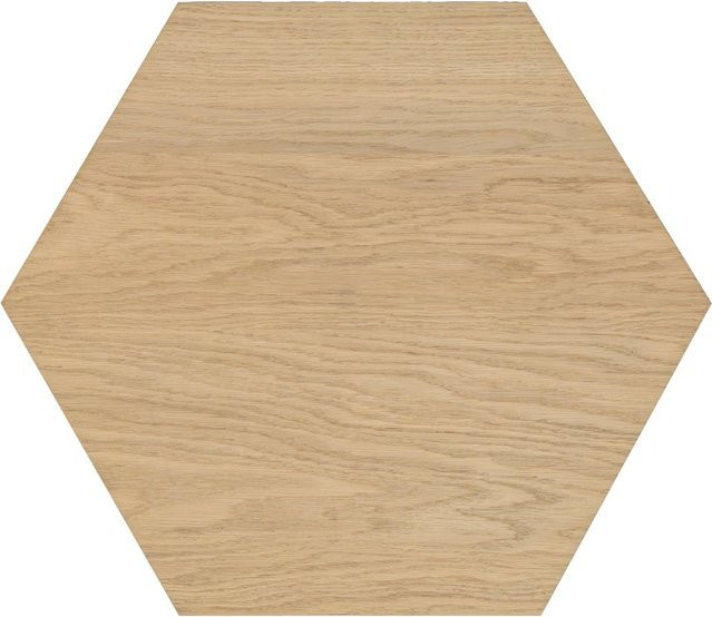 Denpanels Designpaneel Hexagon Modern Wanddeko aus MDF in Eiche Clear und Schwarz, 3 Stück, B/H: 25 x 25 cm - Bild 1