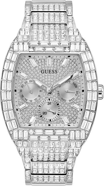 Guess Armbanduhr, Quarz, Edelstahl, Silber, 44 mm, Herren - Bild 1