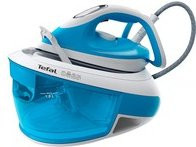 Tefal Express Airglide SV 8002 Dampfbügelstation in Blau und Weiß mit Anti-Calc-Funktion - Bild 1