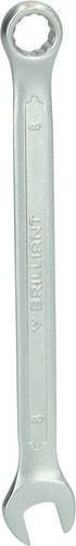 Brilliant Tools Ring-Maulschlüssel aus Chrom-Vanadium in Silber, Schlüsselweite 8 mm - Bild 1