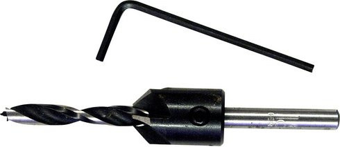 Connex Aufstecksenker mit Holzbohrer, schwarz/silber, Durchmesser: 16 mm, Tiefe: 6 mm - Bild 1